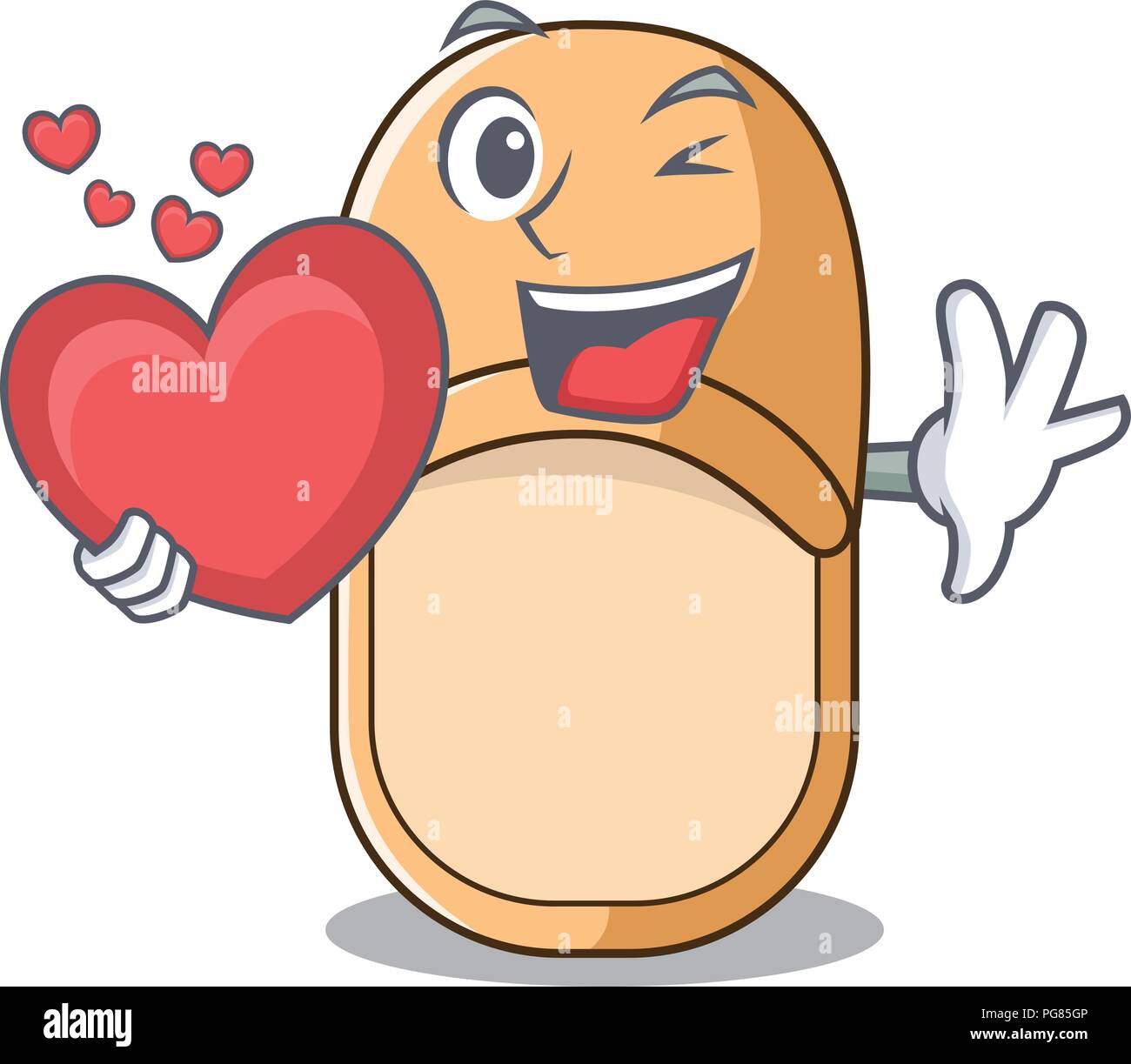 Avec l'insuffisance cardiaque accueil chaussons icône dans le style cartoon Illustration de Vecteur