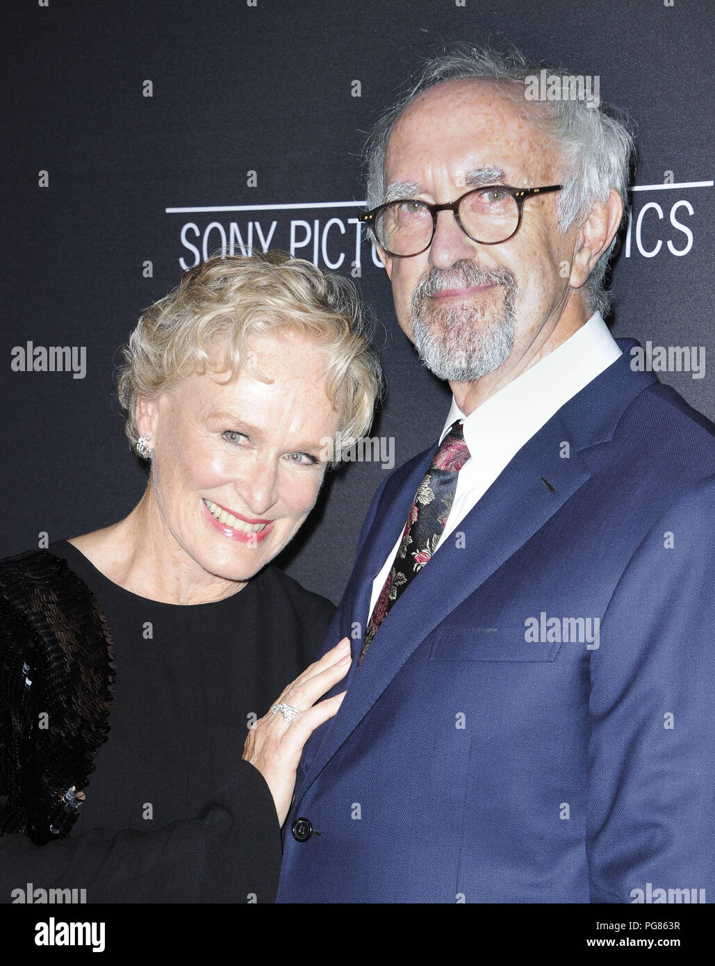 Première du film de l'épouse avec : Glenn Close, Jonathan Pryce Où : Los Angeles, California, United States Quand : 24 juillet 2018 : Crédit/WENN.com Apega Banque D'Images