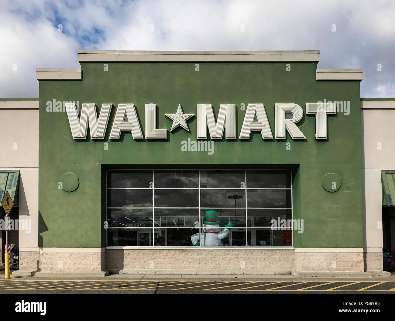 Magasin Wall-Mart, New Jersey, USA. Banque D'Images