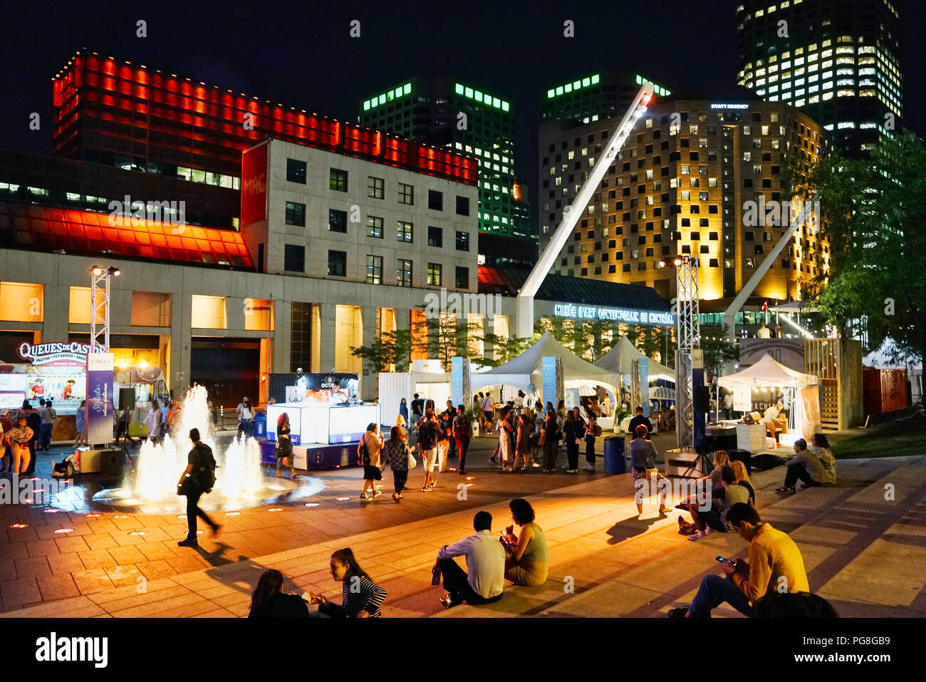 Montréal, Canada, 23 août 2018,. Place des Festival accueillant la Mode & Design Festival.Credit:Mario Beauregard/Alamy Live News Banque D'Images