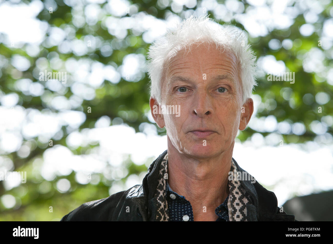 Edinburgh, Royaume-Uni. 25 août, 2018. Rupert Thomson, l'écrivain anglais de fiction et non-fiction. Photographié à l'Edinburgh International Book Festival. Edimbourg, Ecosse. Photo par Gary Doak / Alamy Live News Banque D'Images