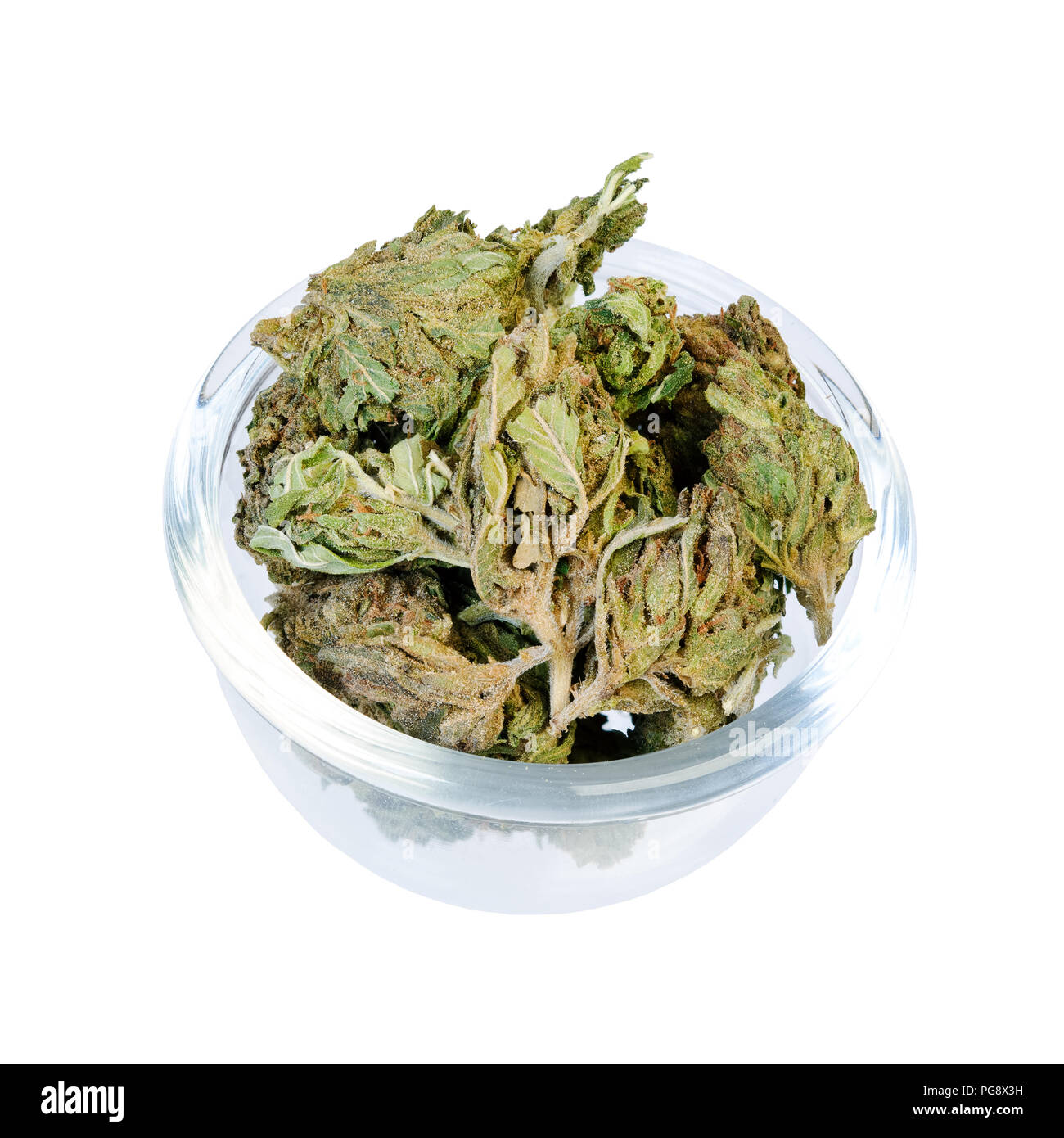 Assiette du chanvre le cannabis, la marijuana photo haute résolution. Banque D'Images