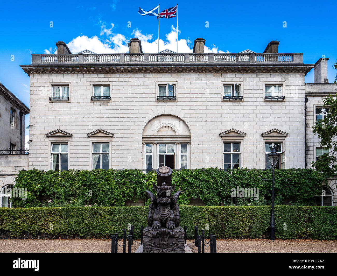 Le Bureau de l'Ecosse Whitehall London UK - Bureau du secrétaire d'État pour l'Écosse, représentant l'Ecosse & Affaires écossaises dans le gouvernement de Sa Majesté Banque D'Images