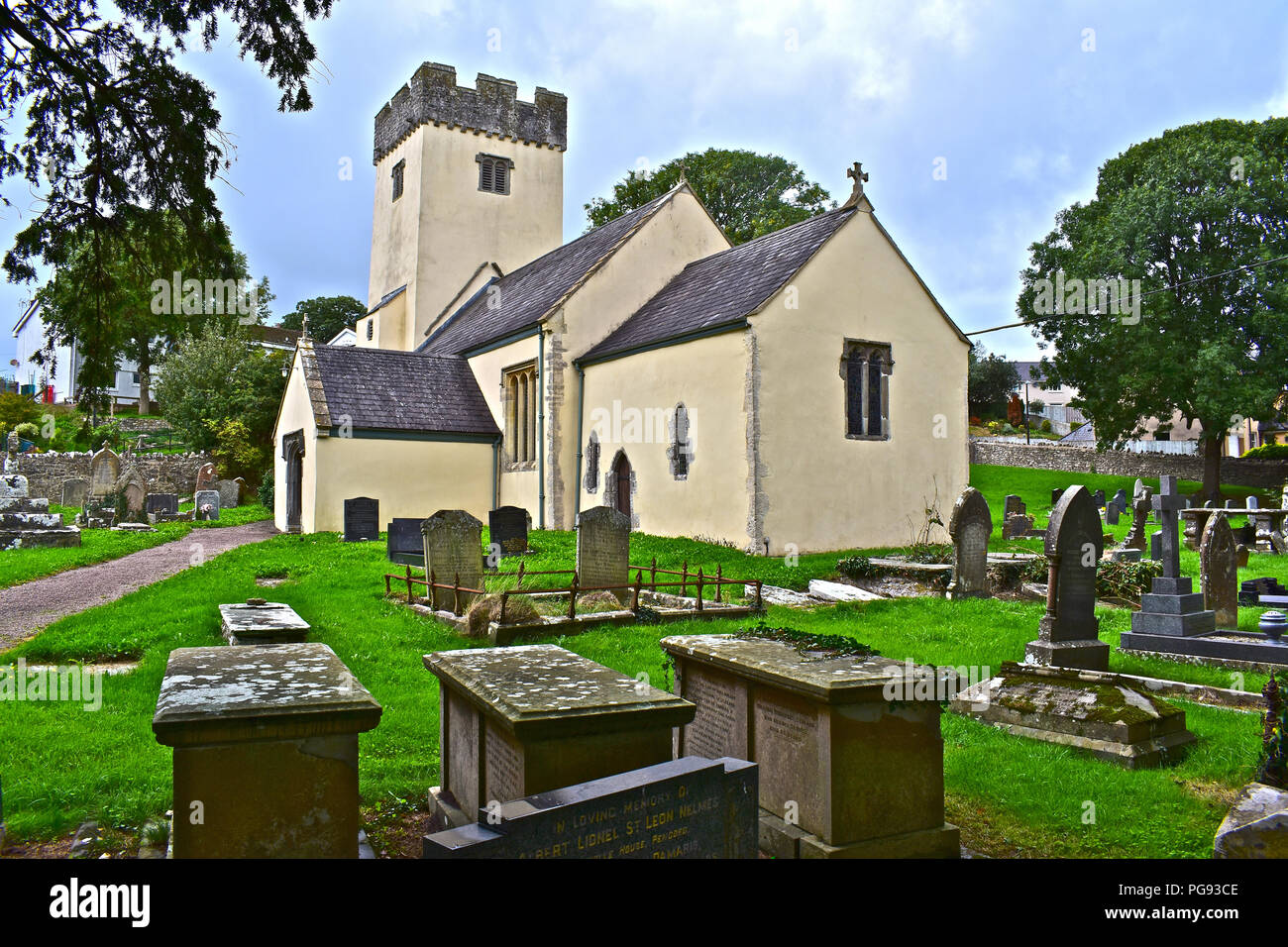 St Michael et Tous les Anges en Colwinston - un joli petit village en pleine campagne près de Bridgend dans la vallée de Glamorgan,S.Wales Banque D'Images