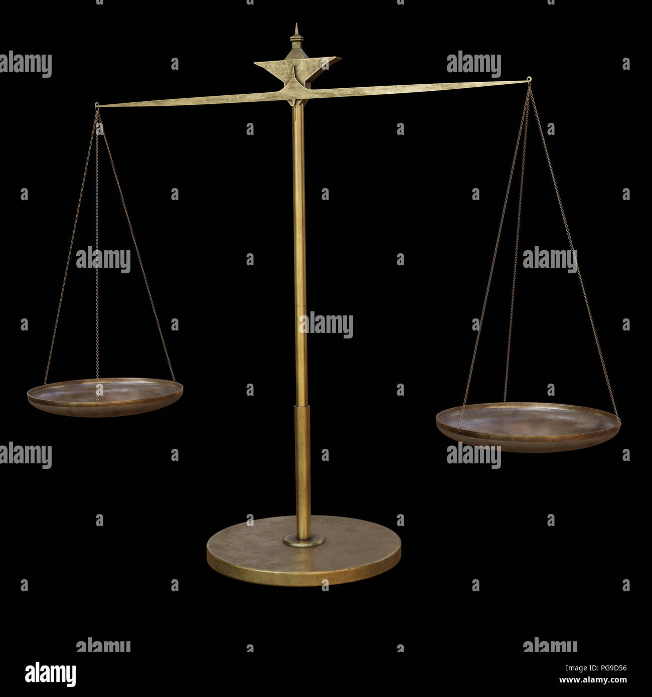 Laboratoire d'alchimie des échelles en laiton Banque D'Images