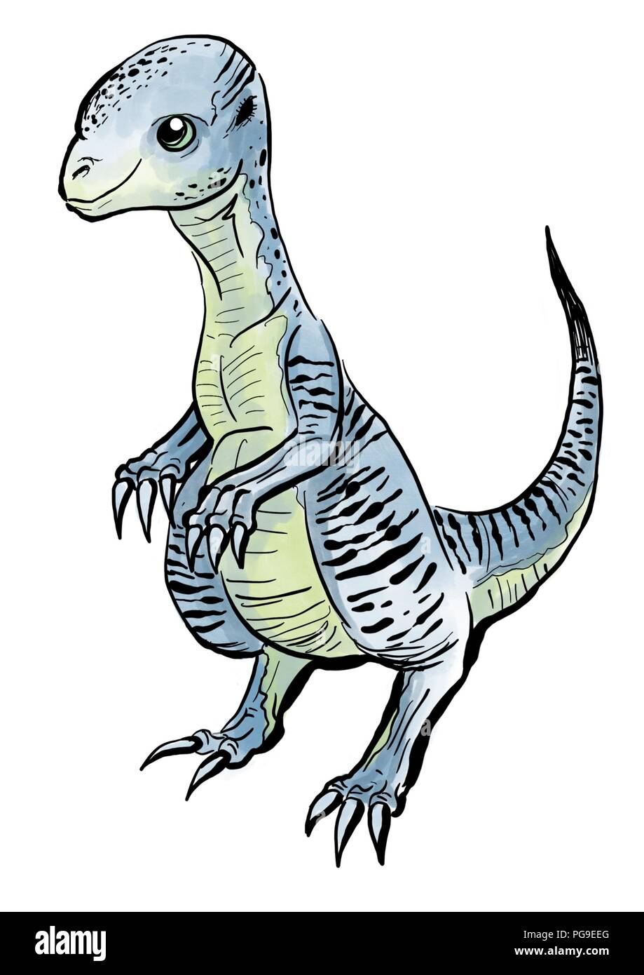 Pachycephalosaurus illustration Banque D'Images