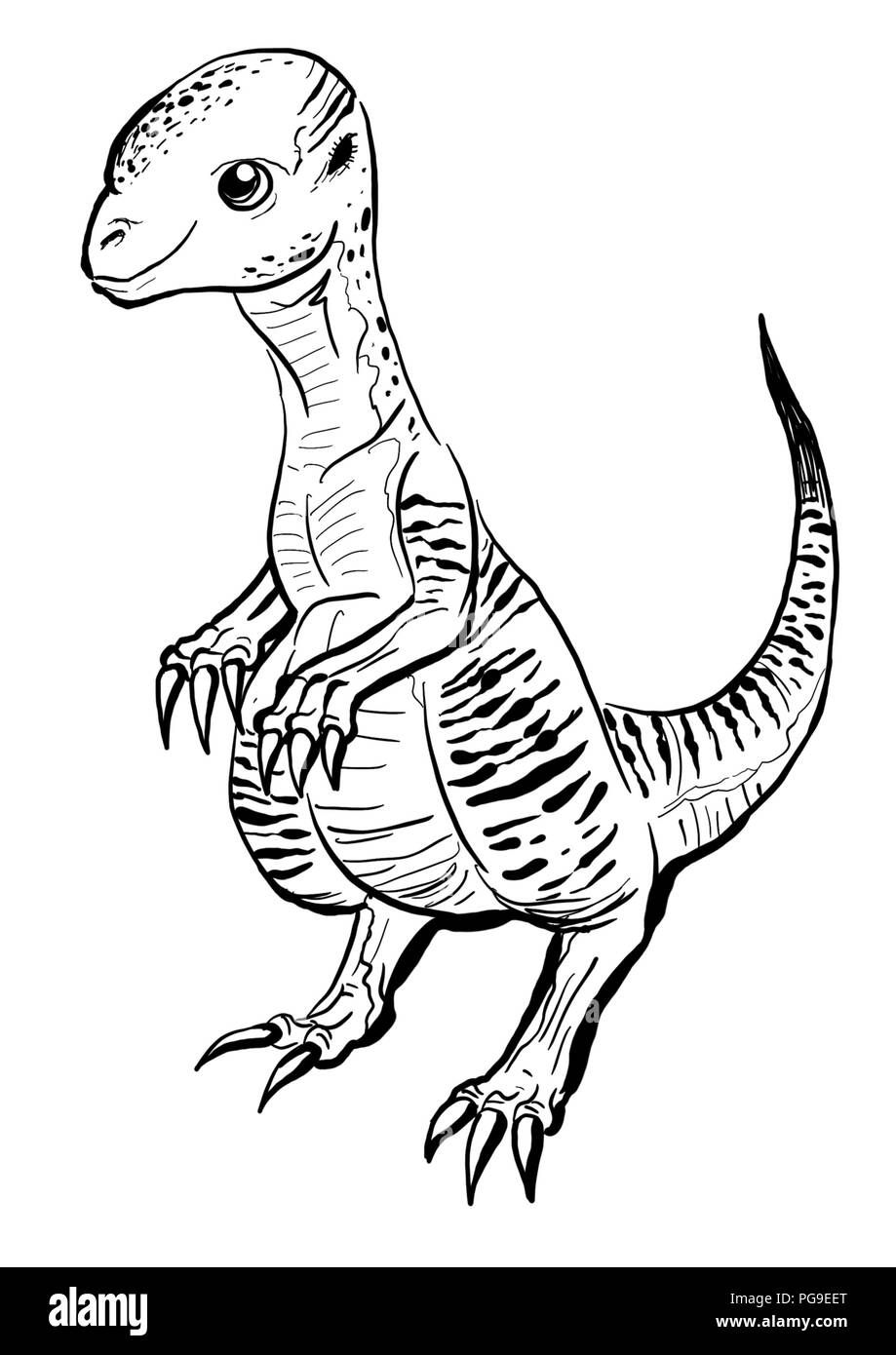 Pachycephalosaurus illustration Banque D'Images