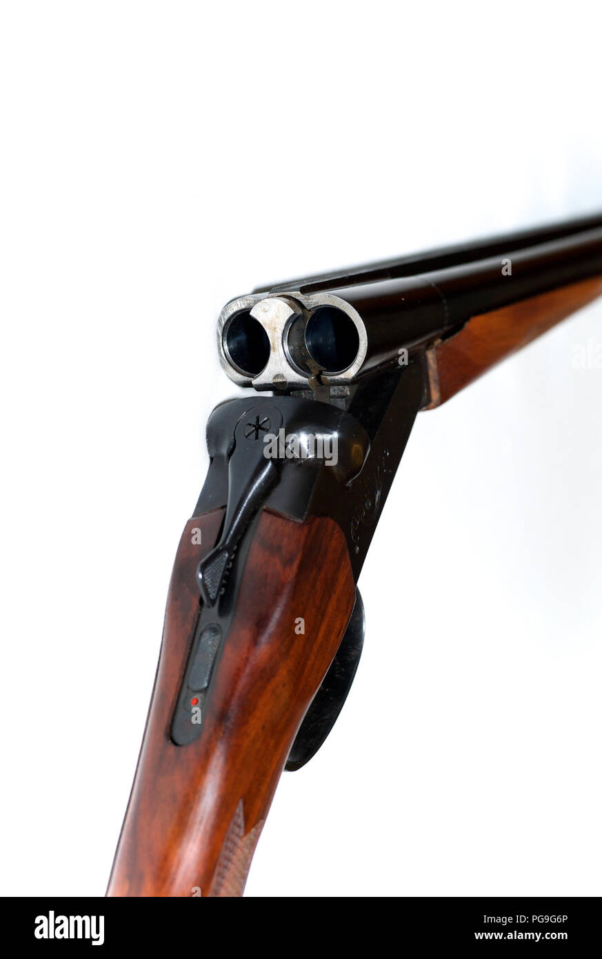 Fusil de chasse double canon de calibre 12 Banque de photographies et d