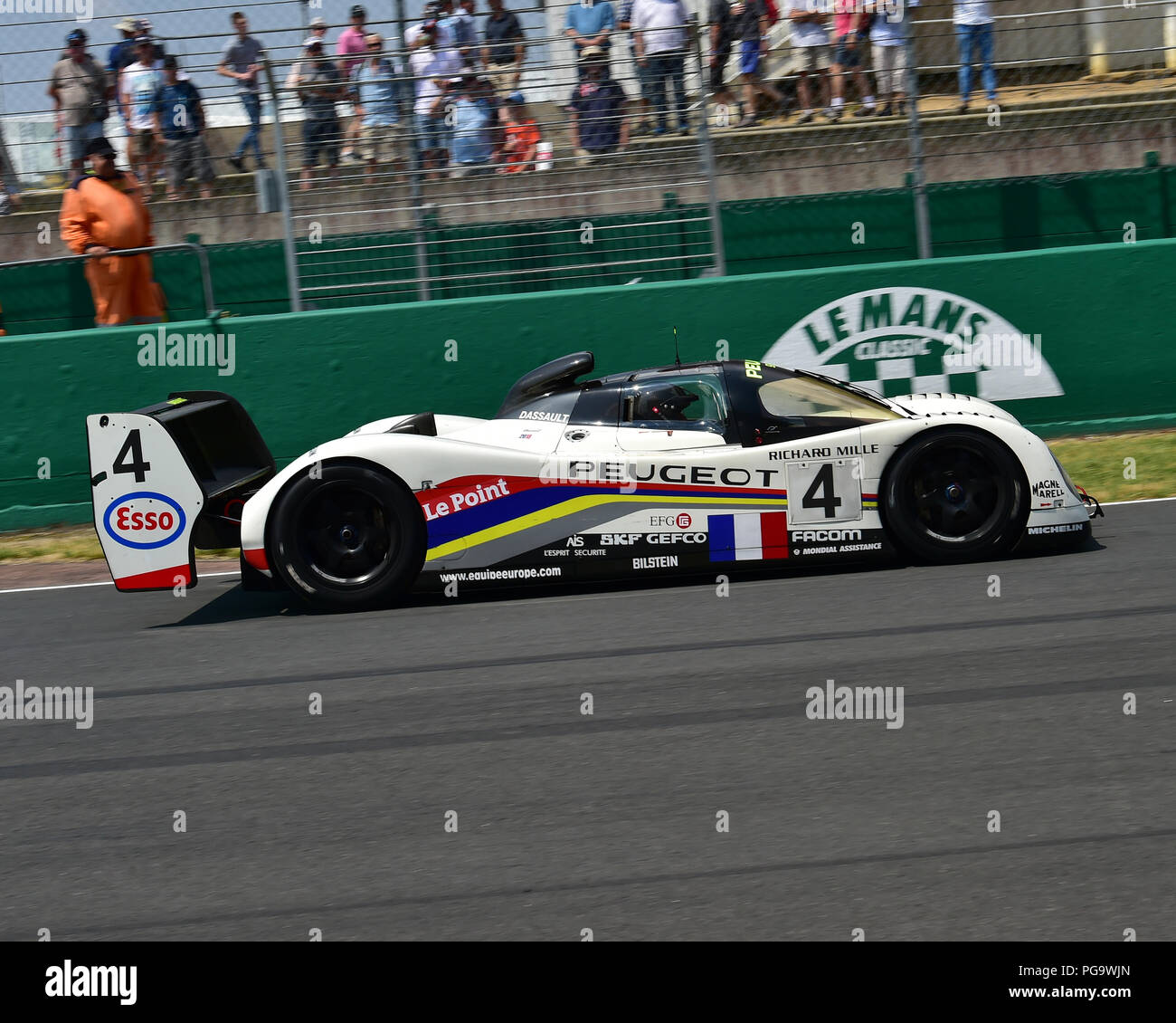 Dominique Guenat, Peugeot 905 Evo 1, Groupe C Racing, Le Mans Classic 2018, juillet 2018, Le Mans, France, circuit, Classic, Classic, Classic cars Banque D'Images