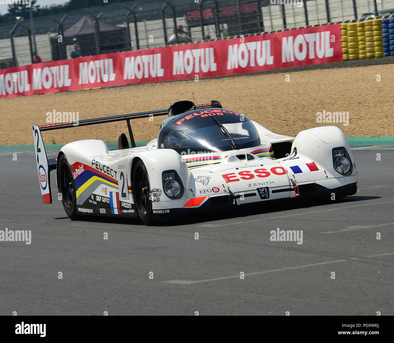 Erik Maris, Peugeot 905 Evo 1, Groupe C Racing, Le Mans Classic 2018, juillet 2018, Le Mans, France, circuit, Classic, Classic cars, Classic Racing Banque D'Images