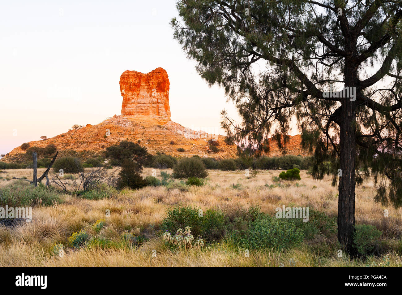 Chambres fascinant pilier dans la première lumière du jour. Banque D'Images