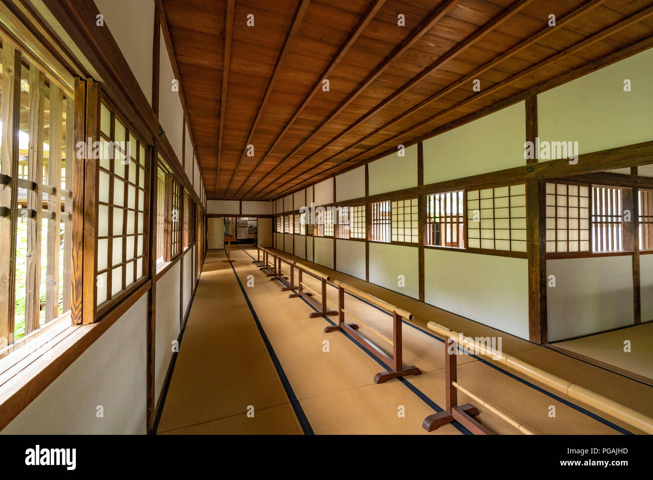 Intérieur de Seicho, Parc du Kodokan, Mito City, préfecture d'Ibaraki, Japon Banque D'Images