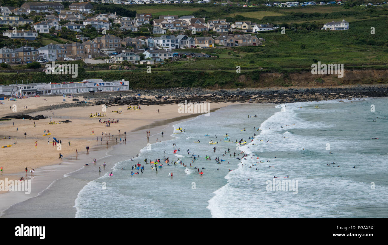 Plage de St Ives, Cornwall, UK Banque D'Images