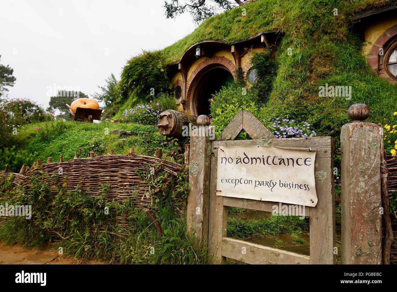 Hobbiton, la Comté Banque D'Images