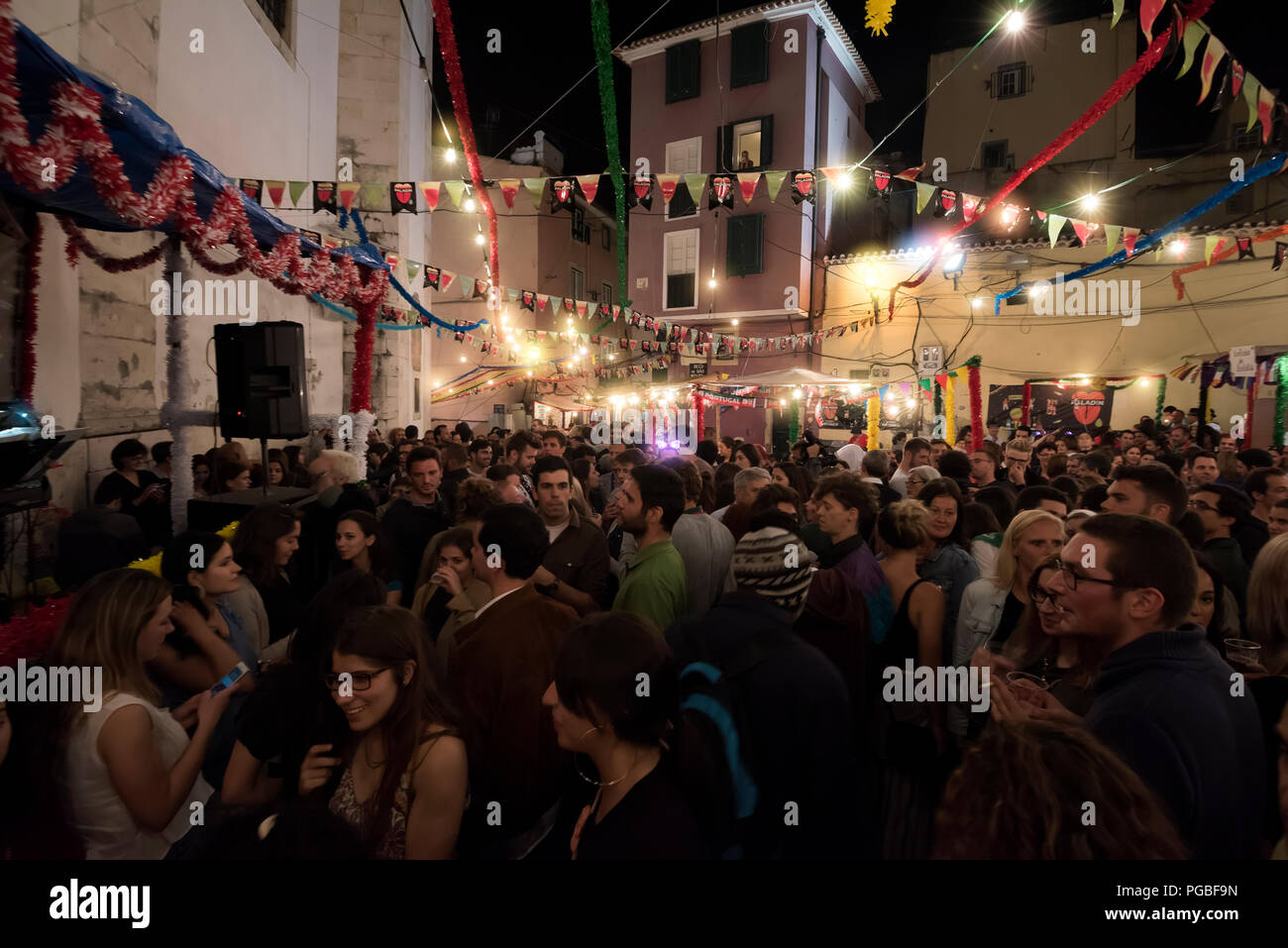 Festival de la Sardine de Lisbonne et la Fête de Saint Antoine en juin, Lisbonne, Portugal. Banque D'Images