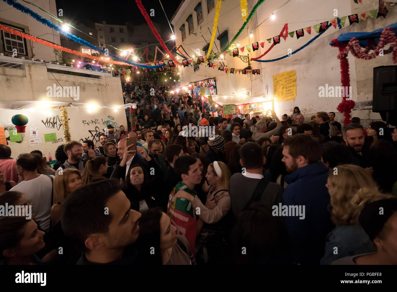 Festival de la Sardine de Lisbonne et la Fête de Saint Antoine en juin, Lisbonne, Portugal. Banque D'Images