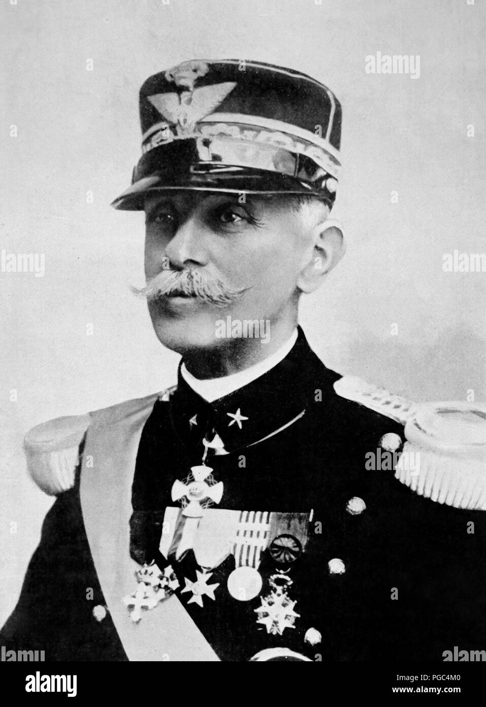 Italie Première Guerre Generral Zuppelli Mondial italien Vittorio, Ministre de la guerre du 11 octobre 1914 Banque D'Images