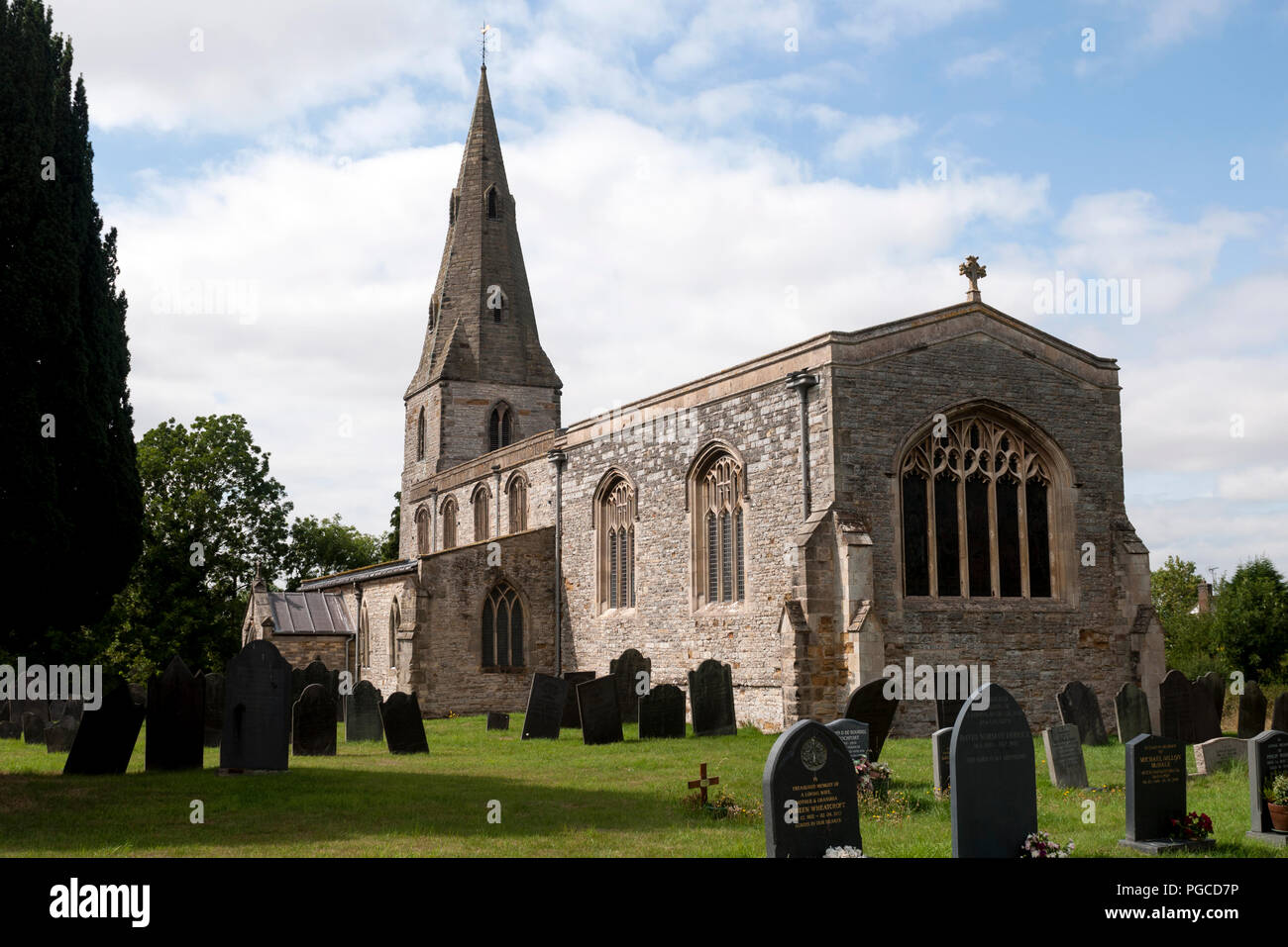 Sainte Marie et l'église All Saints, Willoughby-sur-le-Wolds, Lancashire, England, UK Banque D'Images