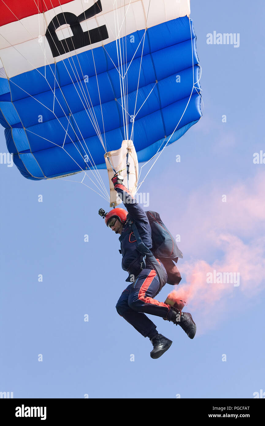 L'équipe de parachutistes de la RAF Banque D'Images