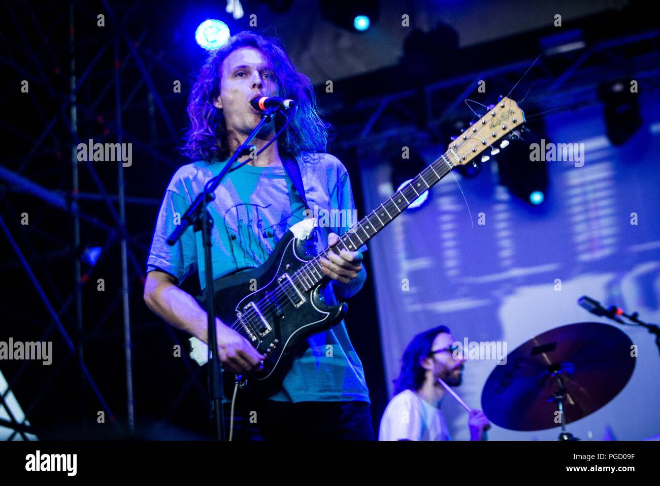 Turin Italie 24 août 2018 gésier King & The Lizard Wizard live au Festival d'aujourd'hui © 2018 Roberto Finizio / Alamy Live News Banque D'Images