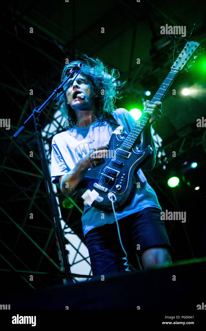 Turin Italie 24 août 2018 gésier King & The Lizard Wizard live au Festival d'aujourd'hui © 2018 Roberto Finizio / Alamy Live News Banque D'Images