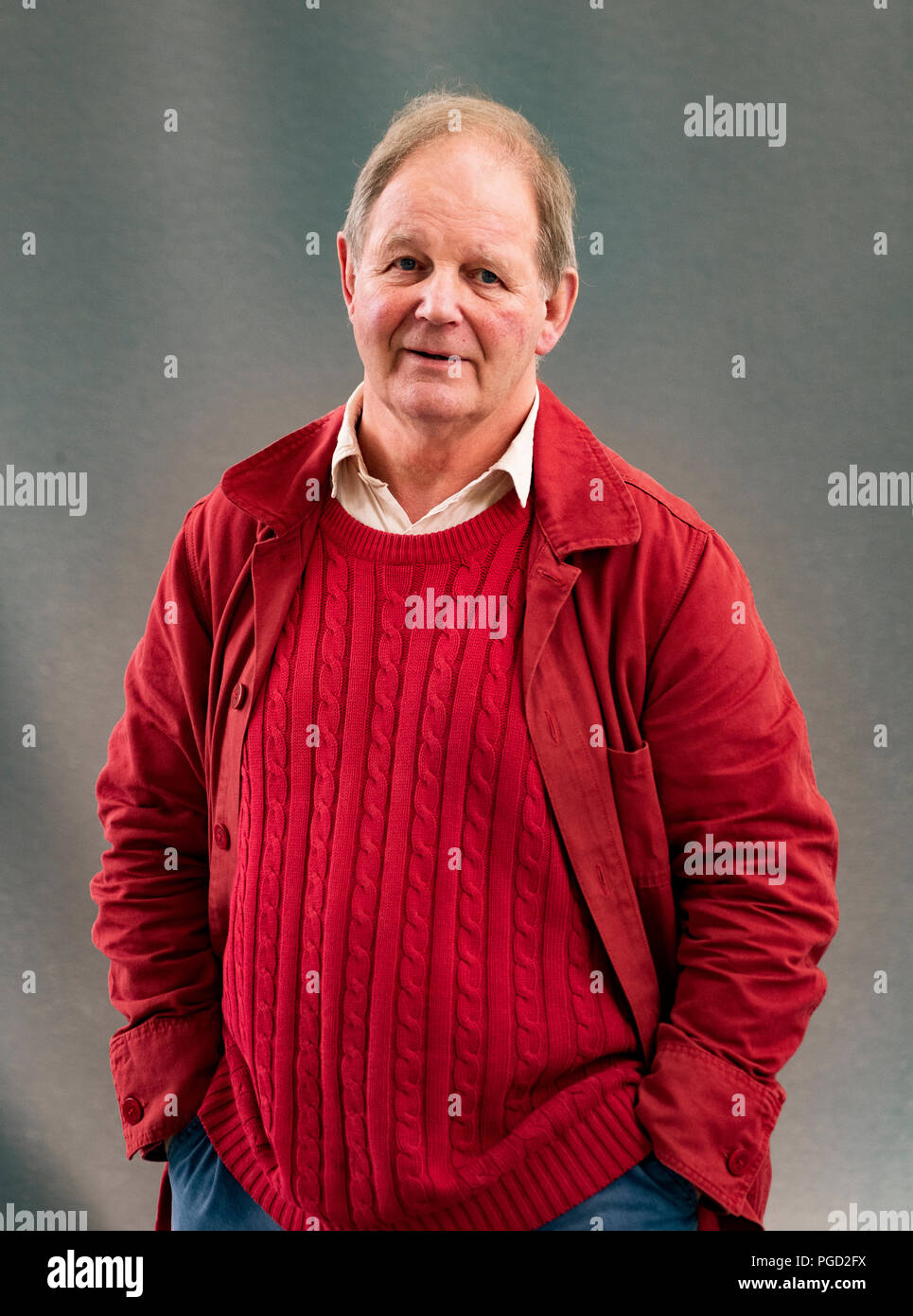 Edinburgh, Ecosse, Royaume-Uni. 25 août, 2018. Sur la photo ; Michael Morpurgo l'auteure et le cerveau derrière, cheval de guerre, le Flamingo garçon et d'une salle de réunion pacifique. Credit : Iain Masterton/Alamy Live News Banque D'Images