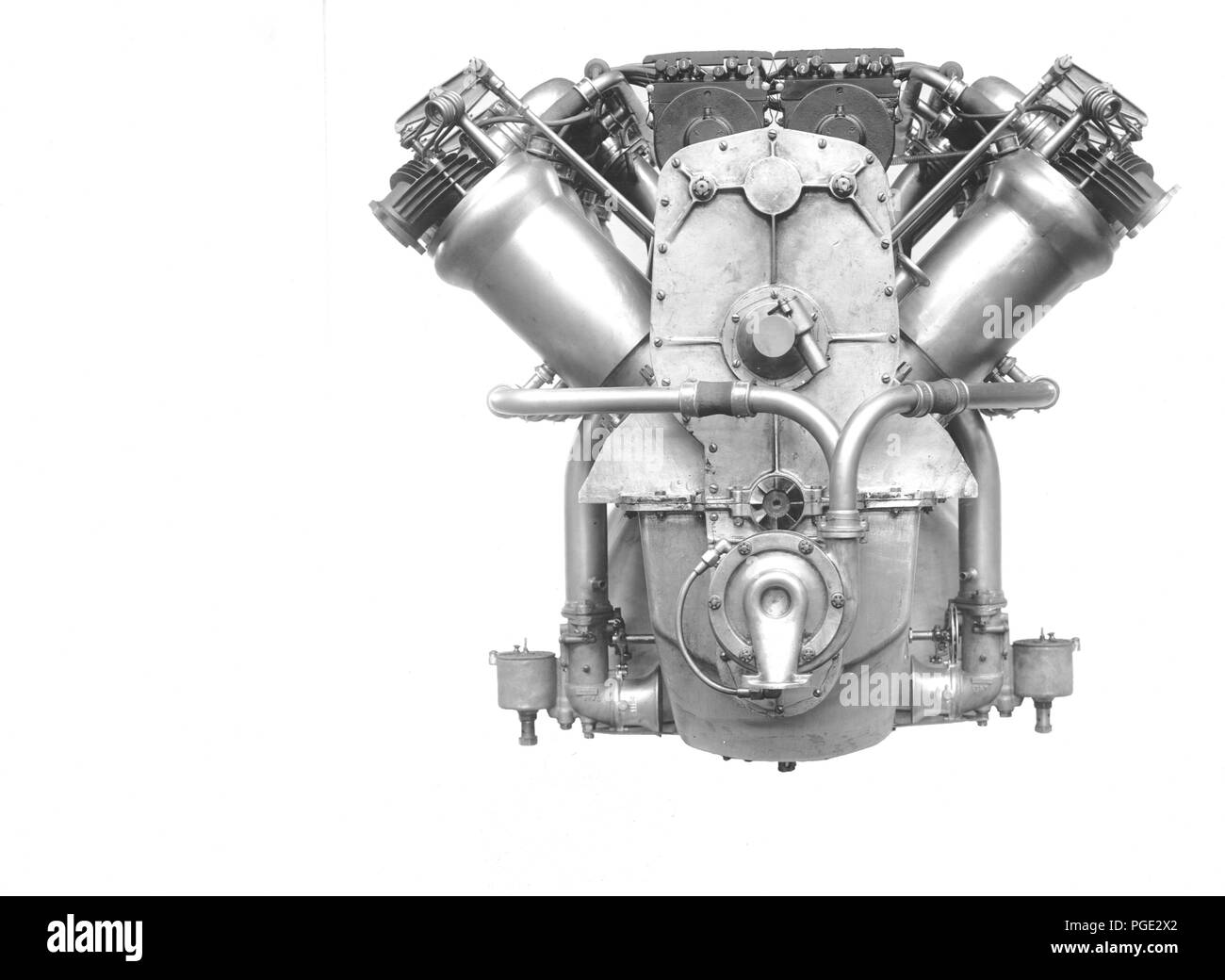 Avions - moteurs - Modèle V-2 Moteur. Avion Curtiss Co Banque D'Images