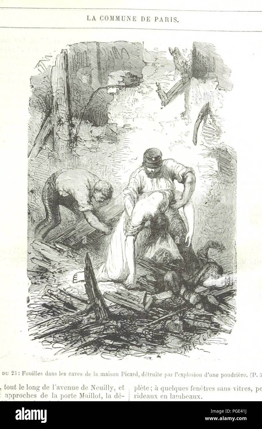 Libre à partir de la page 539 de "Paris insurgé. Histoire illustrée des évènements accomplis du 18 mars au 28 mai 1871. Pièces et documents recueillis au jour le jour, classés, coordonnés et0040. Banque D'Images