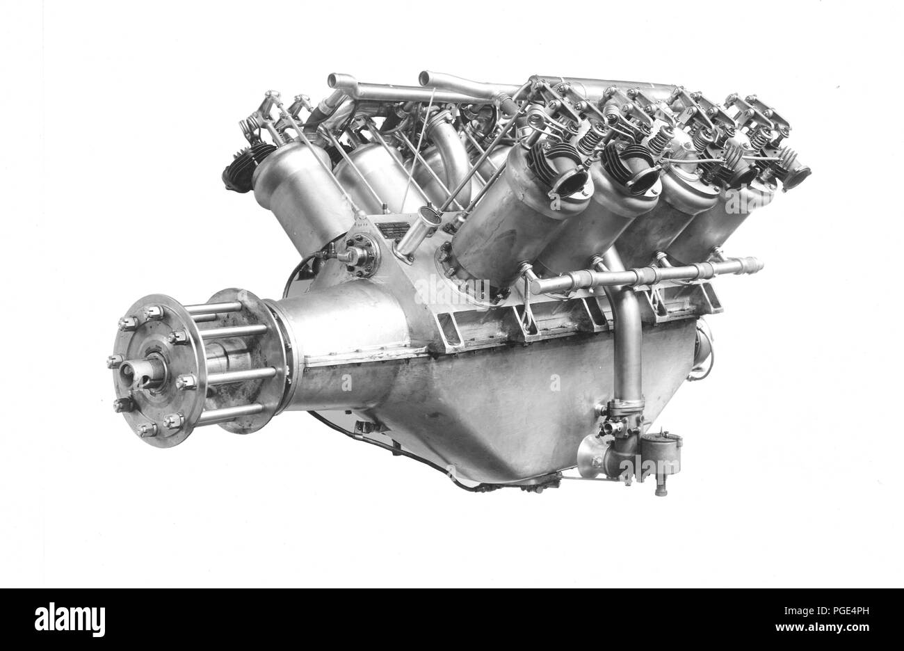 Avions - moteurs - Modèle V-2 Moteur. Avion Curtiss Co Banque D'Images