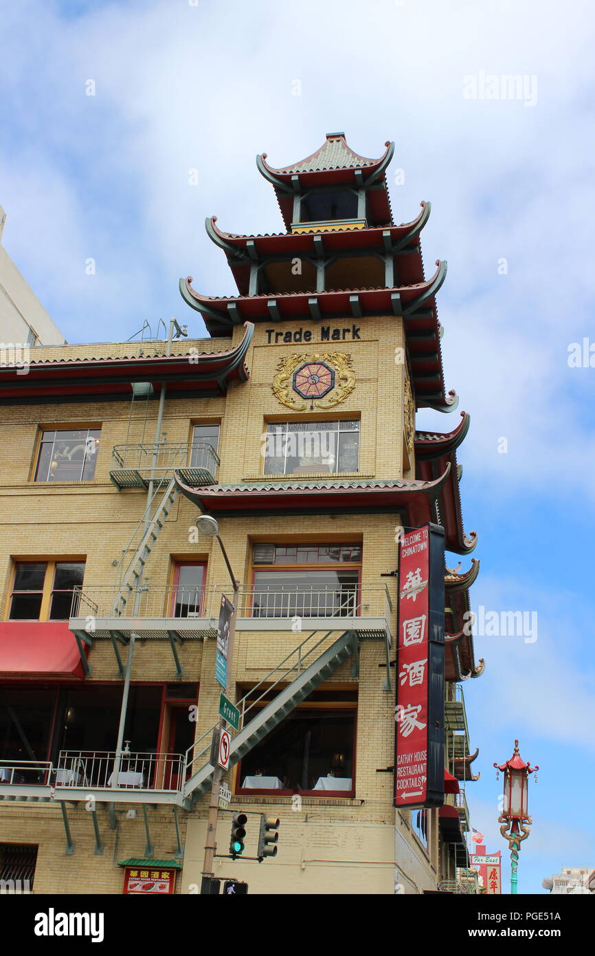 Chinatown à San Francisco, USA Banque D'Images