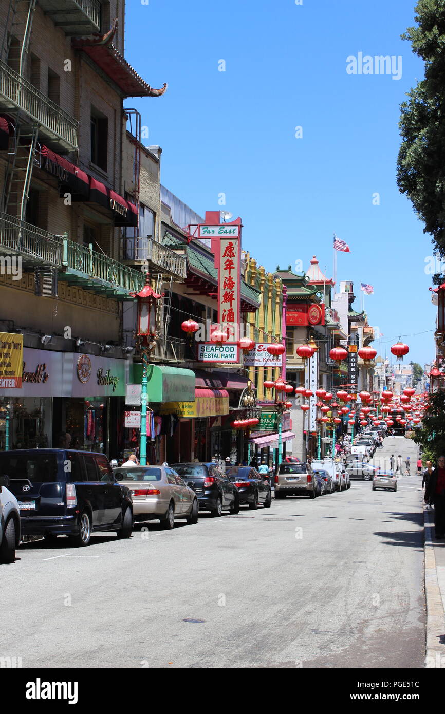 Chinatown à San Francisco, USA Banque D'Images