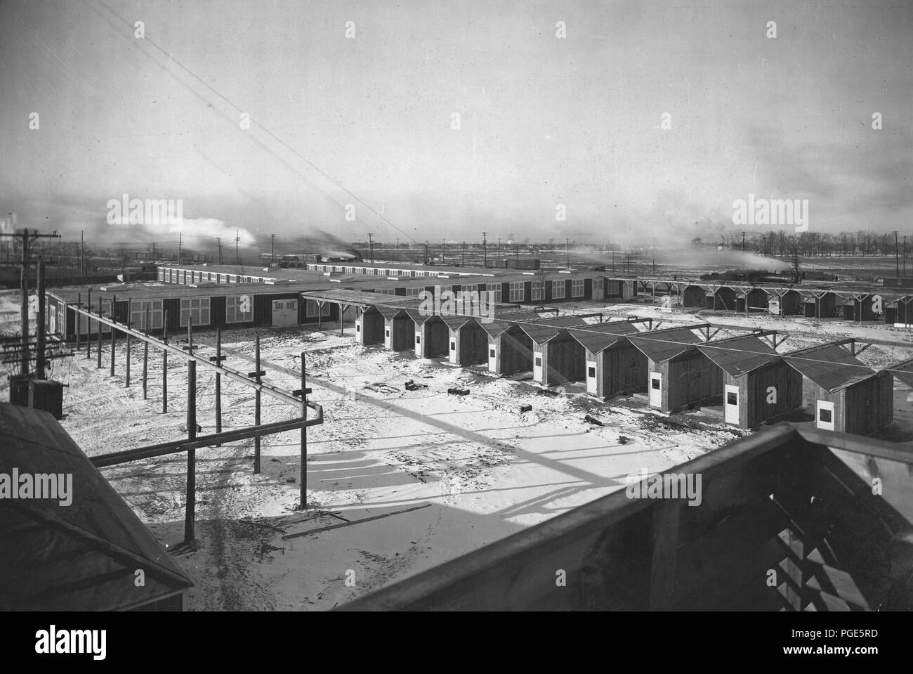 La liberté d'essais du moteur à l'usine Packard, Detroit (Michigan), Bureau du Maire de Detroit, ca 1919 Banque D'Images