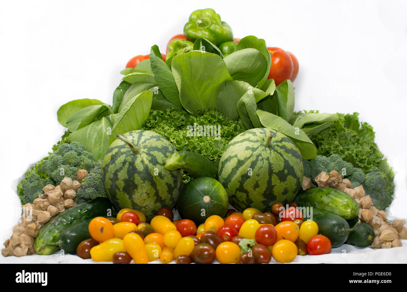 Panier de légumes bio de l'agriculture familiale Banque D'Images