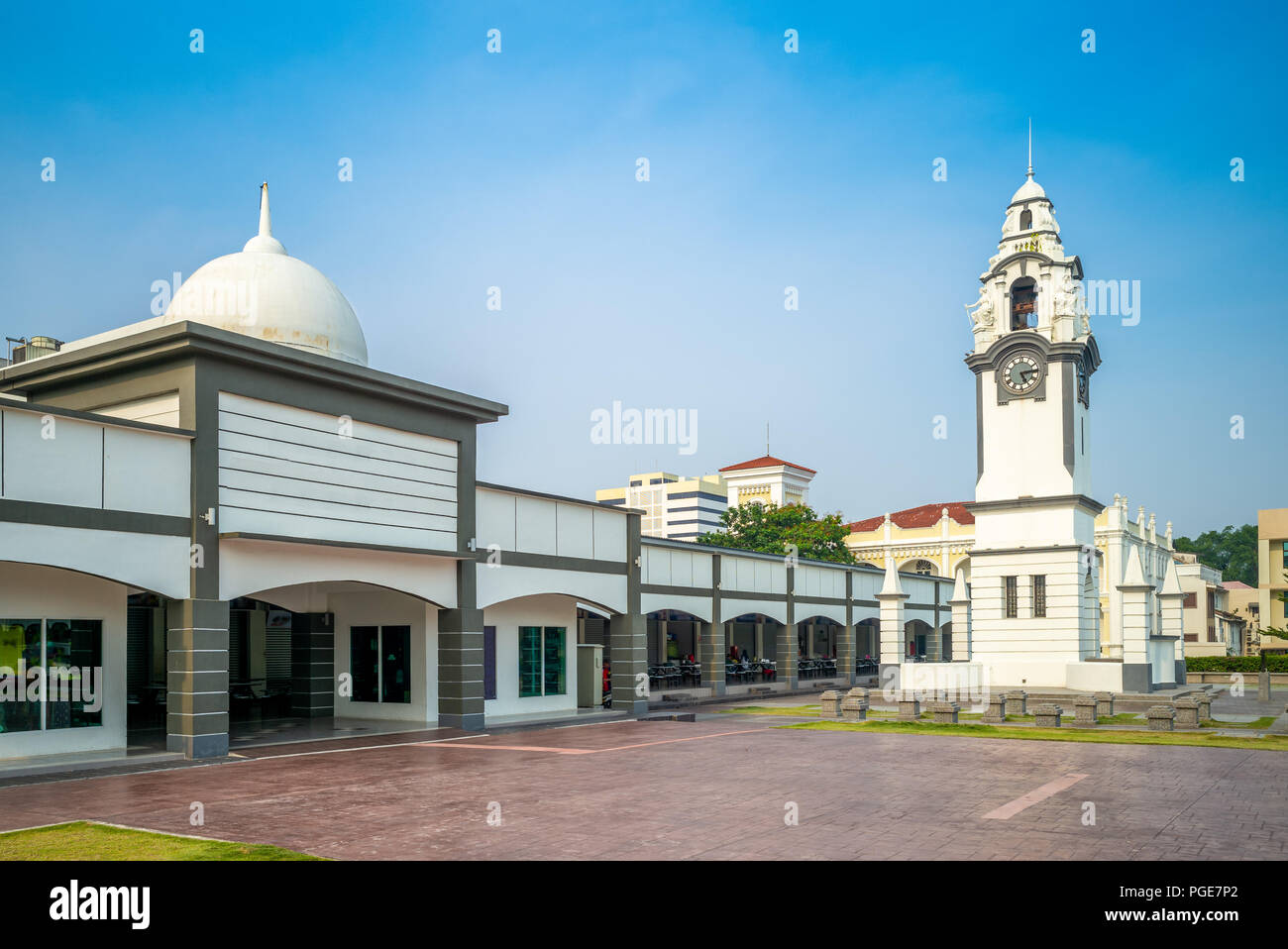 Mémorial de bouleau Tour de l'horloge à Ipoh, Malaisie Banque D'Images