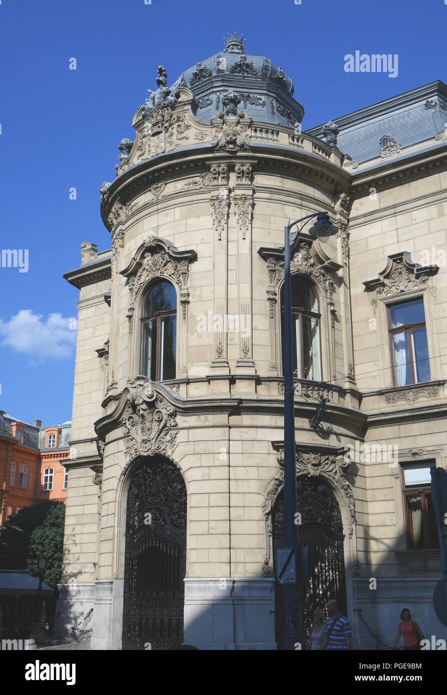 Le Metropolitan Szabo Ervin Bibliothèque, anciennement le Palais Wenckheim, Budapest, Hongrie Banque D'Images