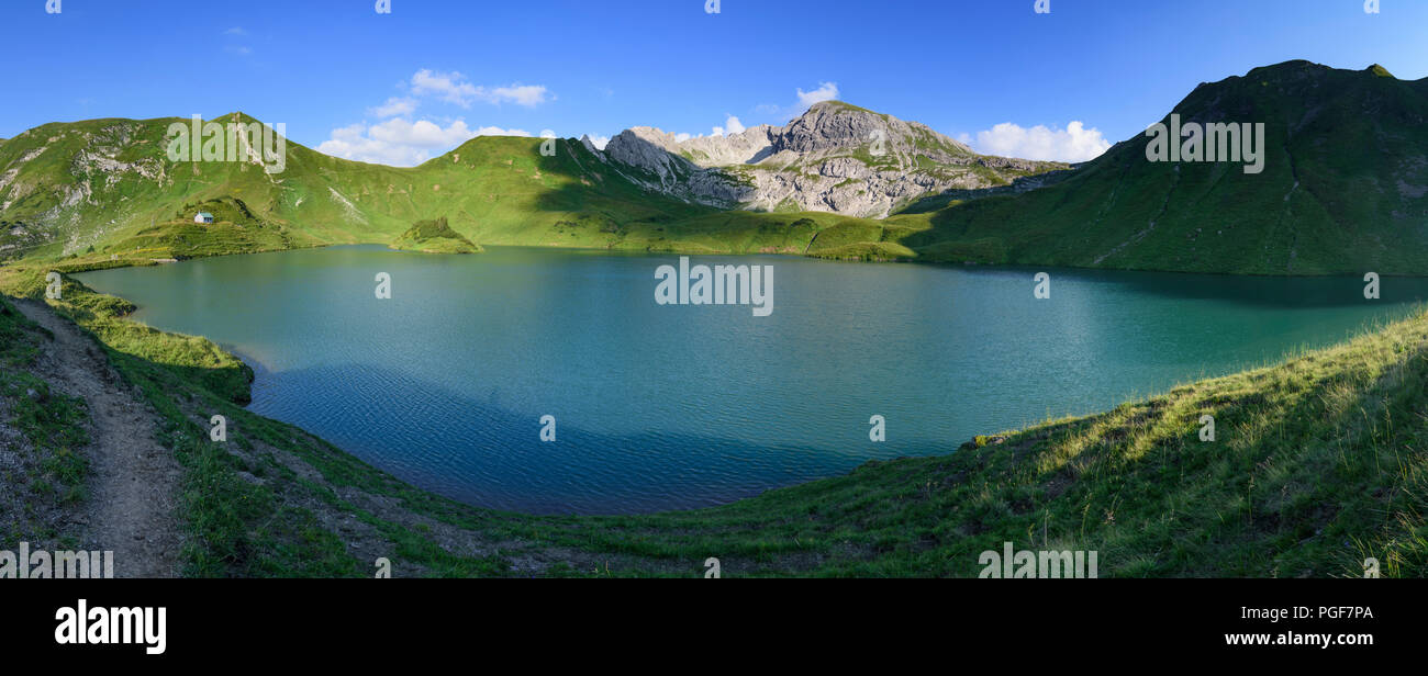 Schrecksee Allgäuer Alpen : lac, fleurs, ALP, Schwaben, Allgäu, souabe, Bayern, Bavière, Allemagne Banque D'Images