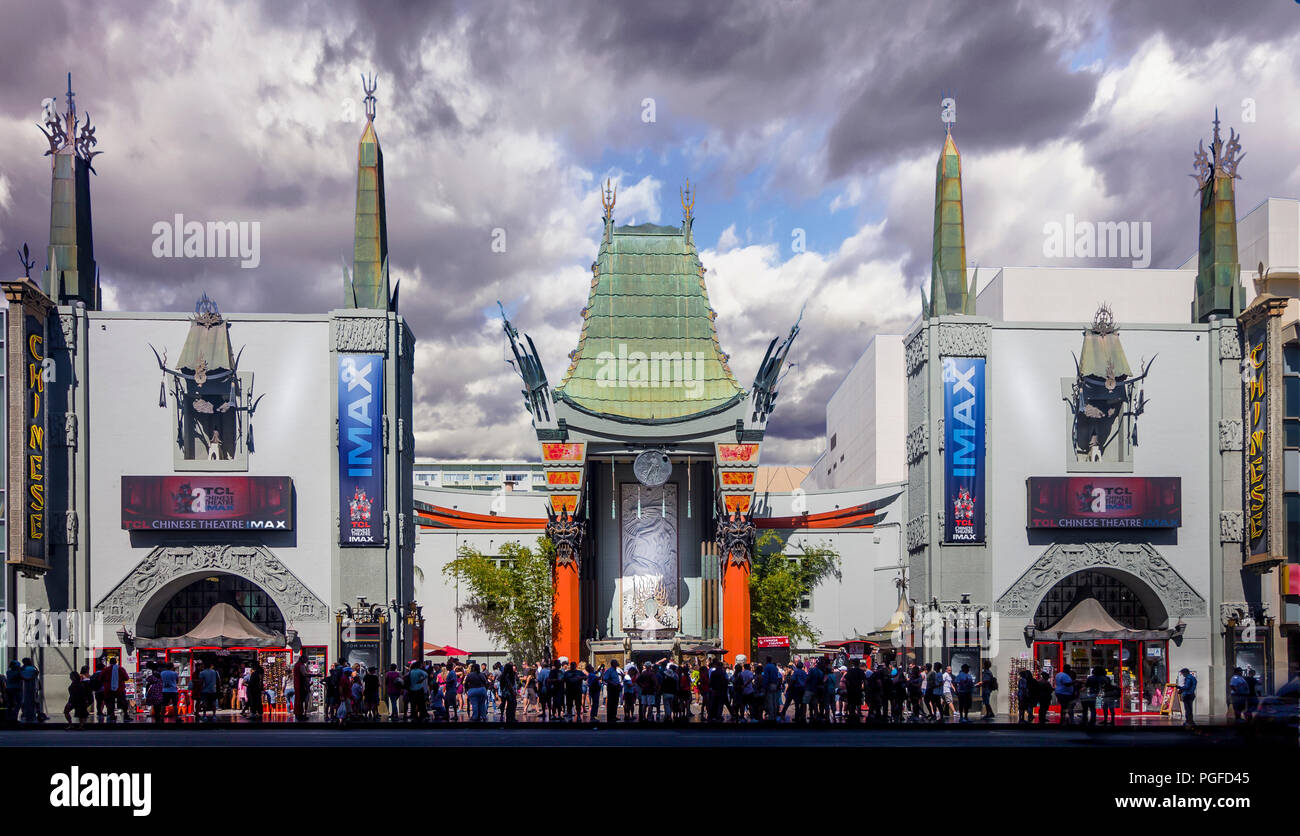 Le Grauman's Chinese Theatre, à Hollywood Banque D'Images