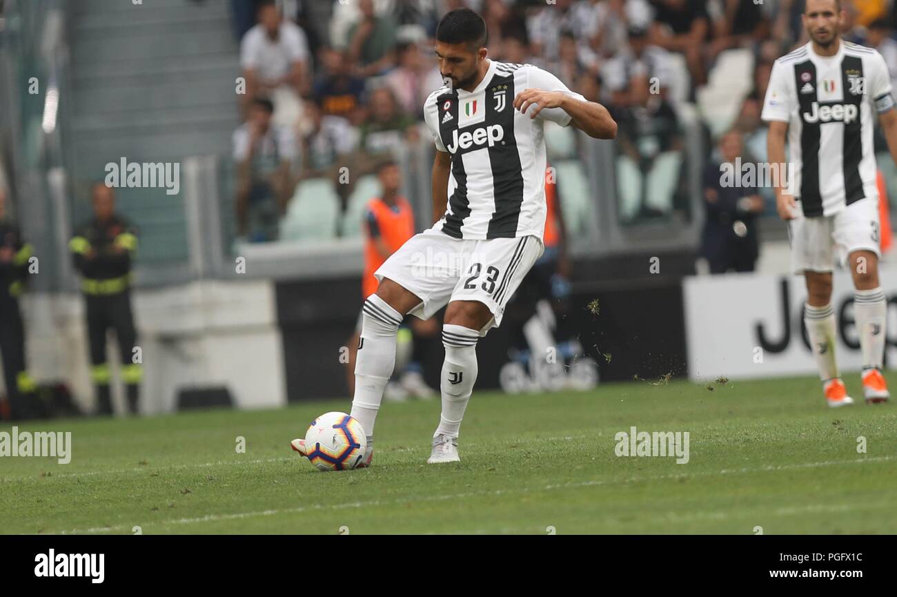 Sami Khedira (Juventus Turin) pendant le championnat d'Italie Serie A match entre la Juventus de Turin et Lazio Roma de Allianz Stadium à Turin, Italie, le 25 août 2018 - Photo par Laurent Lairys / DPPI Banque D'Images