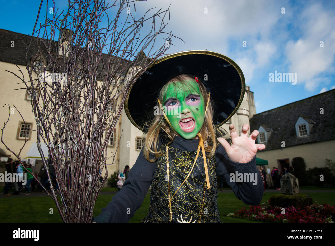 Photo: Isla Cushing 4 Traquair House Halloween 2017, frontières écossaises Banque D'Images