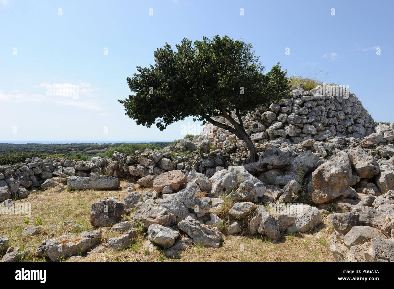 Torre d'en Galmés - un Talyotic site dans Menorca, Espagne Banque D'Images
