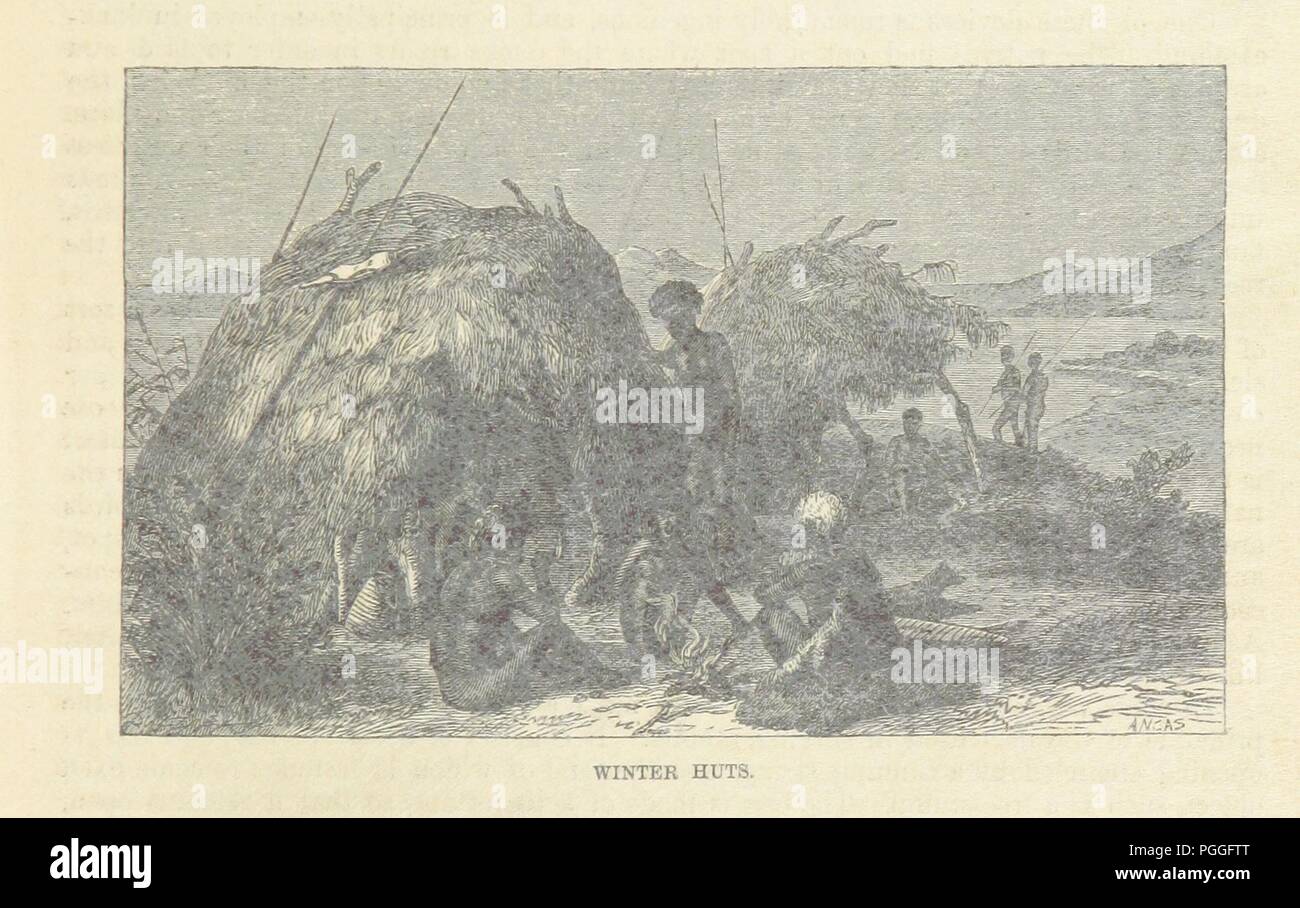 Libre à partir de la page 123 de "l'histoire naturelle de l'homme ; être un compte des moeurs et coutumes de la courses des hommes non civilisés ... Avec de nouveaux modèles par mine, Danby, Loup, Zwecker, etc., etc. gravé par les Frères Dalziel0071. Banque D'Images