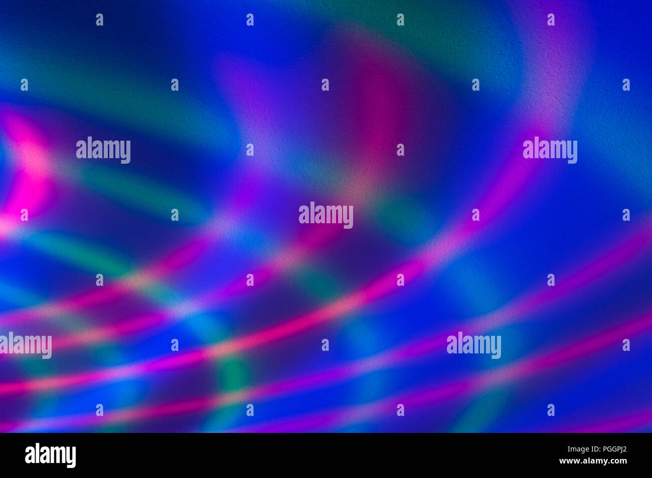 Lumières Disco multicolore avec des traces légères de répéter les couleurs et motifs. Banque D'Images