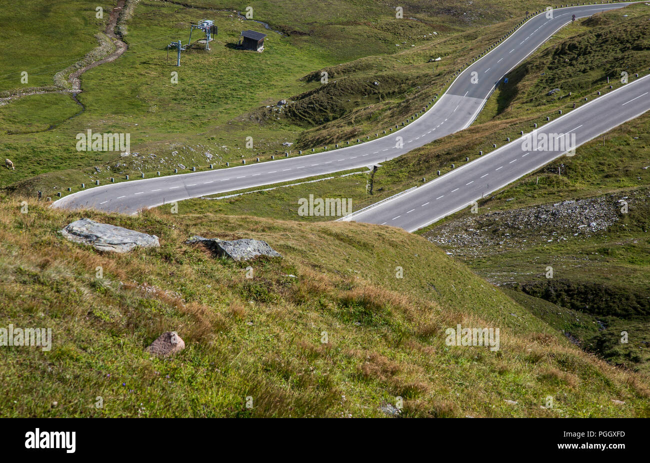 La Haute Route alpine du Grossglockner - Autriche Banque D'Images