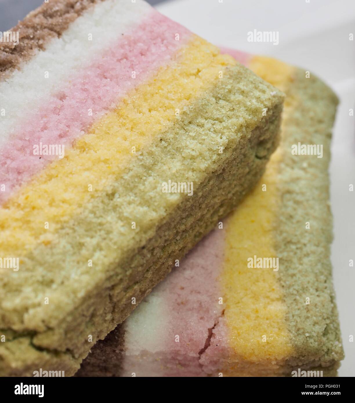 La nourriture coréenne rainbow gâteau de riz et jujube Banque D'Images