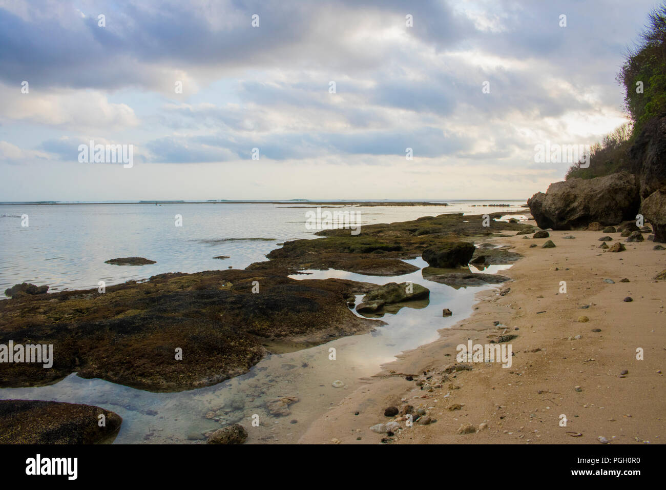 Vue de la plage des vacances photo Banque D'Images