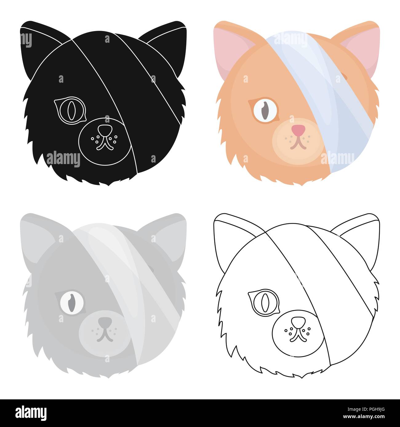 Chat Malade Avec Bandage Sur Une Icone De La Tete Dans La Conception De Dessin Anime Isole Sur Fond Blanc Clinique Veterinaire Stock Symbol Vector Illustration Image Vectorielle Stock Alamy Chat Malade Avec Bandage Sur Une Icone De La Tete Dans La Conception De Dessin Anime Isole Sur Fond Blanc Clinique Veterinaire Stock Symbol Vector Illustration Image Vectorielle Stock Alamy