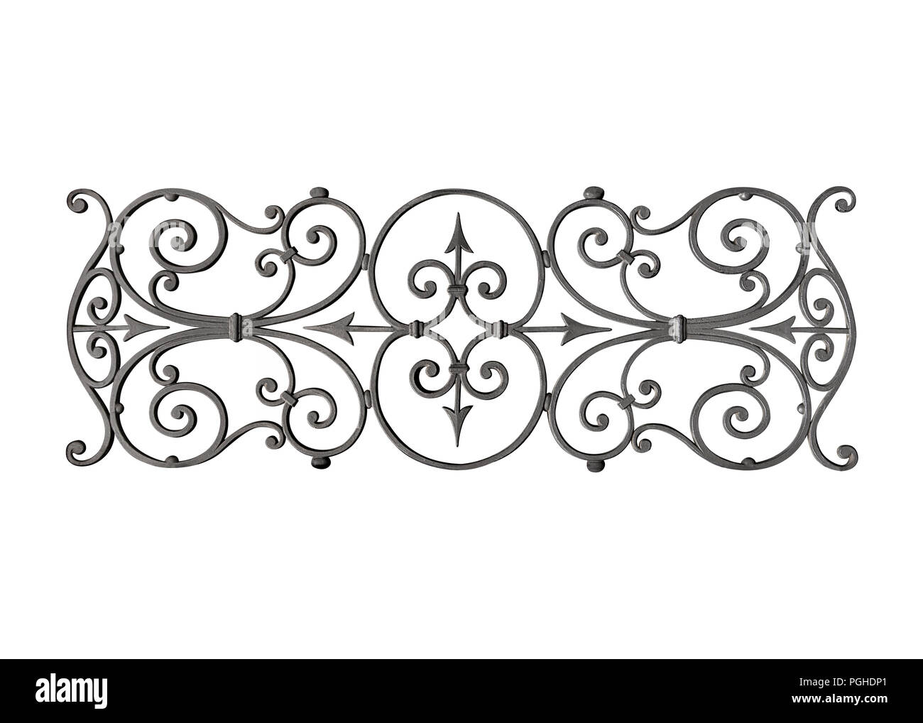 Décoration en fonte Banque D'Images