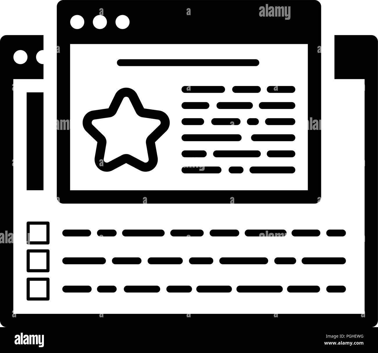 L'icône de la ligne de commentaires des clients. Illustration de Vecteur