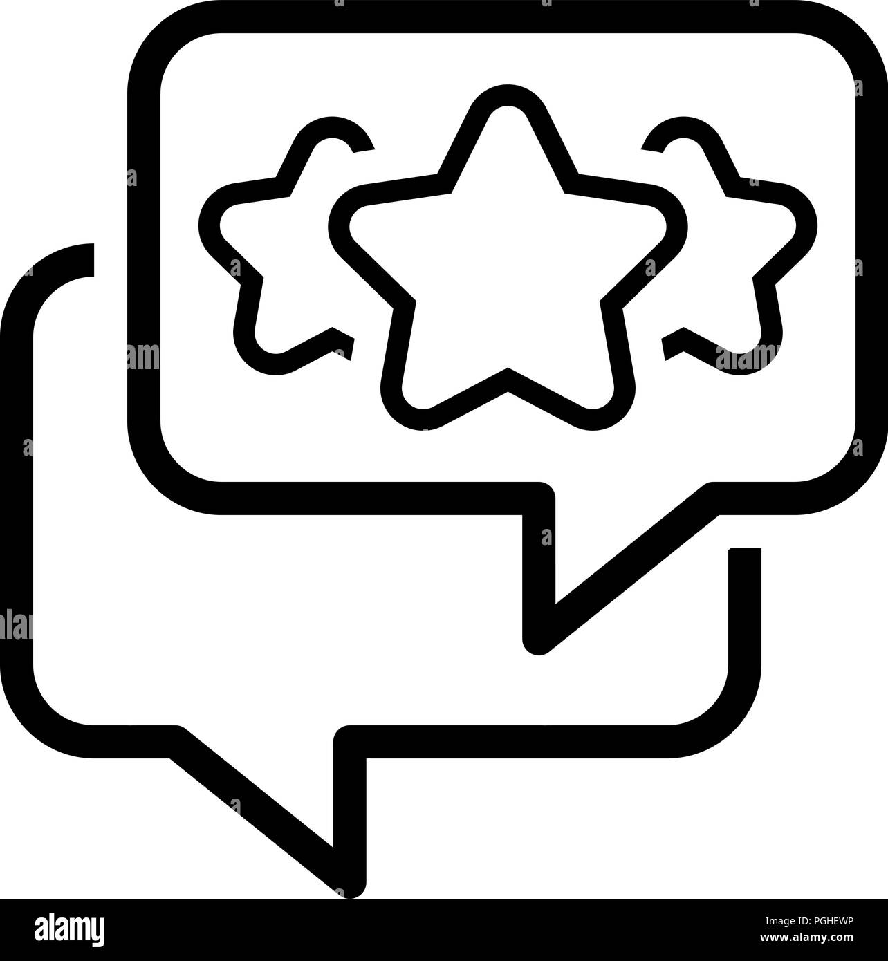 L'icône de la ligne de commentaires. Illustration de Vecteur