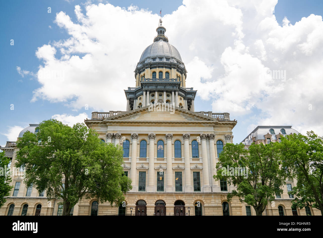 Bâtiment de la capitale de l'Etat de l'Illinois à Springfield, Illinois Banque D'Images